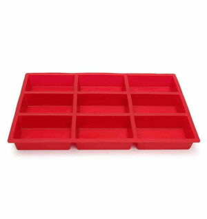 Molde De Silicona Mini Budin Rectangular 9 Cavidades