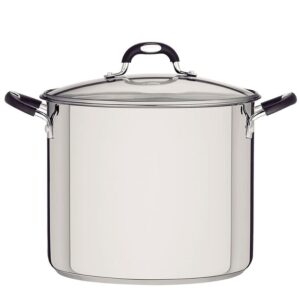 Olla Alta Ø30cm Acero Inox Con Asas Silicona 20.8 Litros