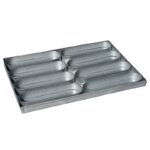 Bandeja / Molde Panes Perros Calientes Chapa Aluminizada 17x5cm