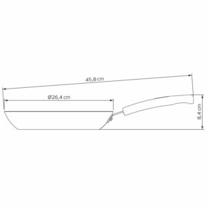 sarten sicilia antiadherente 26 cm tramontina dimensiones