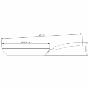 sarten sicilia antiadherente 28 cm tramontina dimensiones