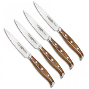 Set 4 Cuchillo De Carne Chuletero Wagyu 3 Claveles