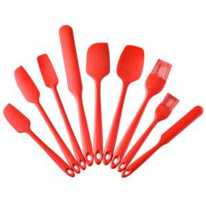 Set Espátulas / Pinceles De Silicona Para Repostería 9 Piezas