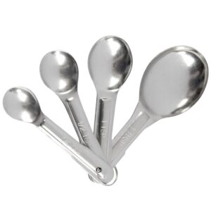 Set De 4 Cucharas de Medidoras Acero Inox
