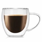 Jarro / Vaso con Asa De Doble Pared Borosilicato 250ml