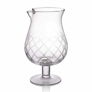 Vaso Mezclador Con Pie Y Pico Tallado Diamante 1300ml