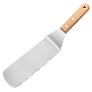Inicio 5 Espátula Angular Para Plancha Larga Acero Inox 7x20cm M. Madera