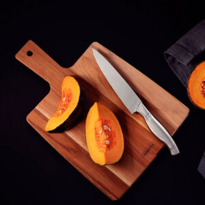 cuchillo cocinero utilitario fileteador 15 cm sublime acero inoxidable tramontina en uso