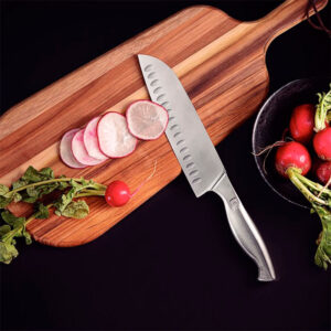 cuchillo santoku 18 5 cm sublime acero inoxidable tramontina en uso
