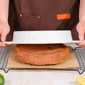 molde silicona torta redondo reforzado 23 cm en uso