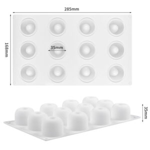 molde silicona 3d esfera savarin 12 cavidades medidas