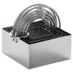 Set De Cortantes Cuadrados Acero Inoxidable 5pzs