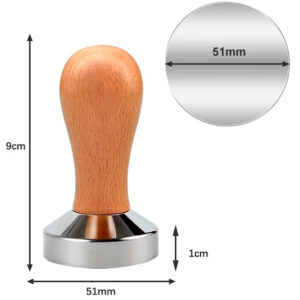 Inicio 6 tamper 51 mm para cafeteras express espresso domesticas dimensiones